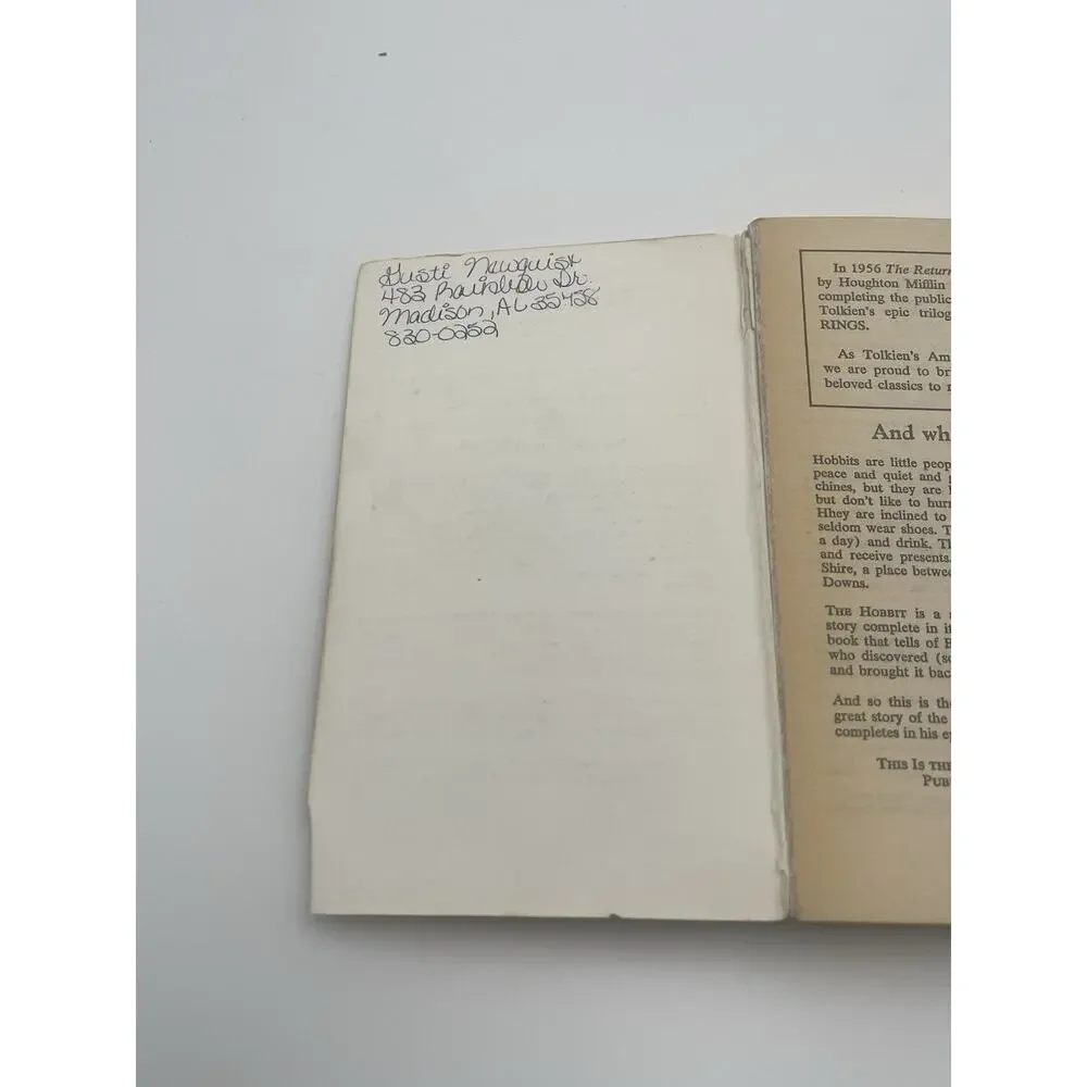 Lord of the Rings JRR Tolkien Box Set 1986 Ballantine 4 Paperback Books, Hobbit - Picture 9 of 16